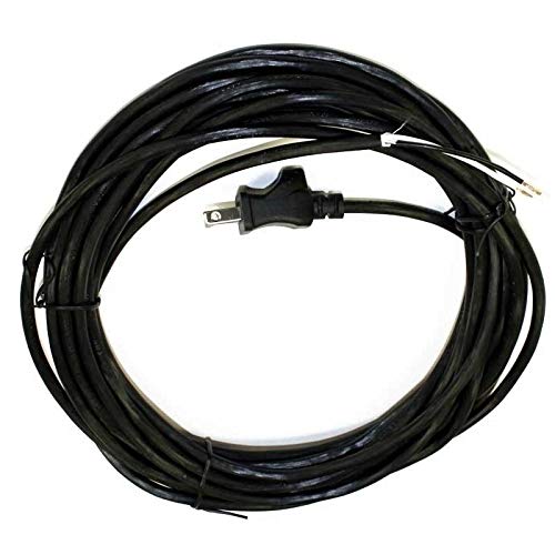 HASMX 30 Feet Long 17 Guage 2-Prong Replacement Power Supply Cord Cable for Shark, All Upright Eureka, Sanitaire, Bissell Vacuums Vacuum Cleaner Power Cord – Black Color, 1 Pack | The Storepaperoomates Retail Market - Fast Affordable Shopping
