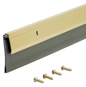 M-D Building Products 5744 M-D 0 Heavy Duty Door Sweep, 1/4 in W X 36 in L X 2 in H, Bright, Brite Gold