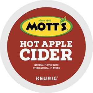 Keurig Mott’s Hot Apple Cider, Keurig Single Serve K-Cup Pods, Flavored K Cups, 24 Count