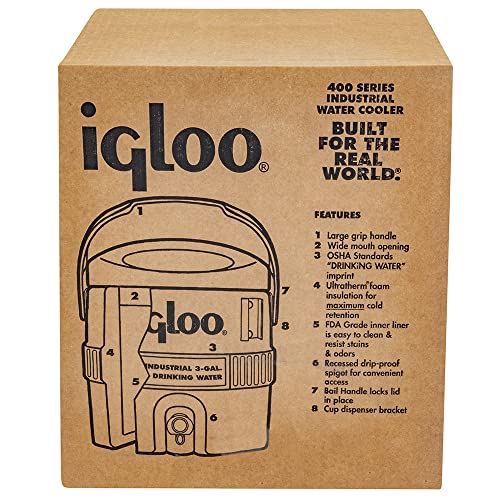 Igloo 400 Series 3 Gallon, One Size, Red/Yellow | The Storepaperoomates Retail Market - Fast Affordable Shopping