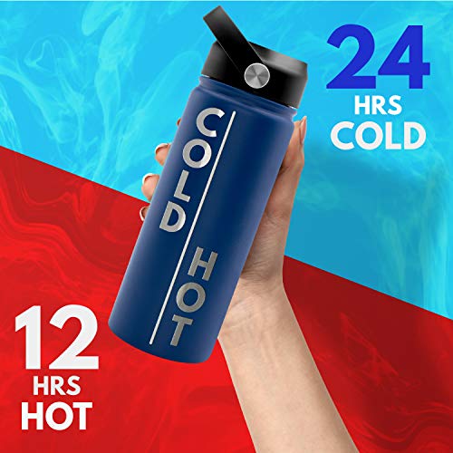 Amazing Items Personalized Water Bottle w/ Straw & Lid, 32 oz – Teal | Custom Stainless Steel Sports Water Bottle w/ Name and Text – Double-Wall, Vacuum Insulated – Rotating Handle | The Storepaperoomates Retail Market - Fast Affordable Shopping