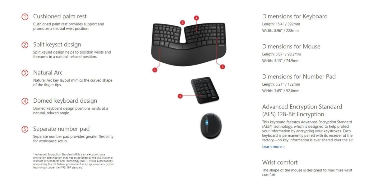 Microsoft Sculpt Ergonomic Wireless Desktop Keyboard and Mouse – Black. Wireless , Comfortable, Ergonomic Keyboard and Mouse Combo with Split Design and Palm Rest. | The Storepaperoomates Retail Market - Fast Affordable Shopping