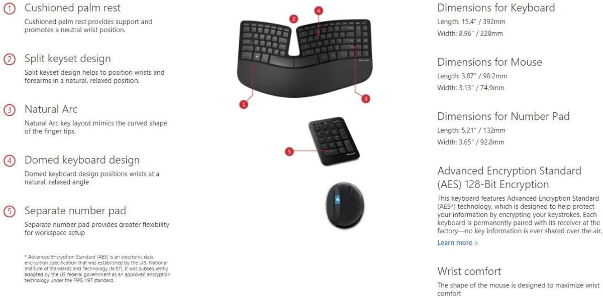 Microsoft Sculpt Ergonomic Wireless Desktop Keyboard and Mouse – Black. Wireless , Comfortable, Ergonomic Keyboard and Mouse Combo with Split Design and Palm Rest. | The Storepaperoomates Retail Market - Fast Affordable Shopping