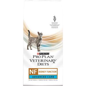 Purina Pro Plan Veterinary Diets NF Kidney Function Advanced Care Feline Formula Adult Dry Cat Food – 8 lb. Bag
