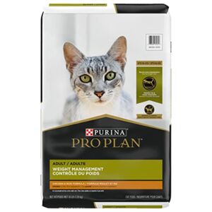 Purina Pro Plan Weight Control Dry Cat Food, Chicken and Rice Formula – 16 lb. Bag