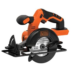 BLACK+DECKER 20V MAX* POWERCONNECT 5-1/2 in. Cordless Circular Saw, Tool Only (BDCCS20B)