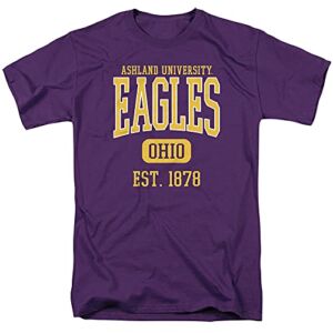 Ashland University Official Est. Date Short Sleeve Mens Cotton T-Shirt,Purple, 2X-Large