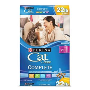 Purina Cat Chow High Protein Dry Cat Food, Complete – 22 lb. Bag