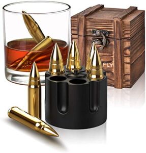 Gifts for Men Dad, Christmas Stocking Stuffers, Whiskey Stones, Unique Anniversary Birthday Gift Ideas for Him Boyfriend Husband Grandpa Uncle, Man Cave Stuff Cool Gadgets Retirement Bourbon Presents