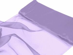 TABLECLOTHSFACTORY 12″ x 10 yds Chiffon Fabric Bolt for Ceiling Decoration – Lavender