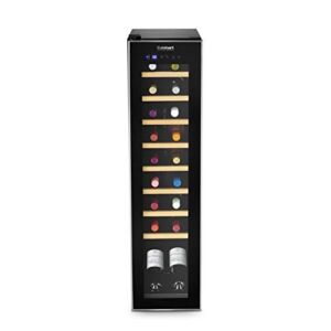 Cuisinart CWC-1800CU Private Reserve Cooler, Black Wine Refrigerator, 18 Bottles