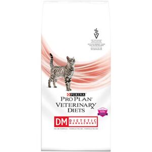 Purina Pro Plan Veterinary Diets DM Dietetic Management Feline Formula Dry Cat Food – 10 lb. Bag