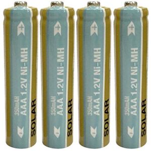 Hampton Bay Nickel-Metal Hydride 350mAh Solar Rechargeable AAA Batteries (4-Pack)