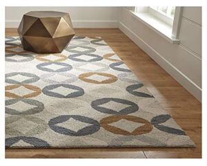 Crate and Barrel Destry Contemporary Handmade 100% Wool Rugs & Carpets (6’x9′)