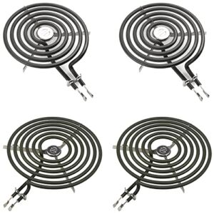 AMI PARTS WB30M2 and WB30M1 Replacement for Range Stove Top Surface Element Burner Kit for GE and Hotpoint, 4 Pack