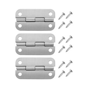 Radezon Stainless Steel Cooler Hinges Replacement for Igloo Style Ice Chests,316 Stainless Steel (3 PCS Cooler Hinges)