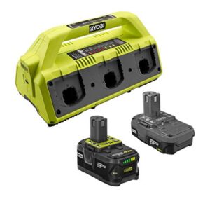 Ryobi 18-Volt ONE+ SuperCharger and 2 Lithium-Ion Batteries Kit