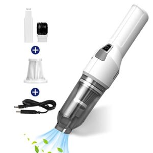Car Vacuum Cleaner, Laelr Cordless Handheld Vacuum Cleaner with 9000PA Suction, Portable Vacuum Cleaner High Power with Washable HEPA Filter, Rechargeable Hand Vacuum for Car, Home, Pet Hair, Computer