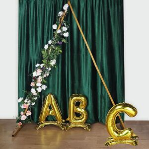 TABLECLOTHSFACTORY 8 Ft Tall – Gold Triangular Metal Wedding Arch, Photo Booth Backdrop Stand – 100 Lbs Capacity