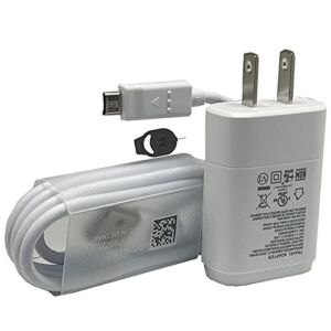 LG 1.2Amp Quick Rapid Travel Charger Micro USB and SIM Ejector for LG Bluetooth Tone LG G2, G3, G4, Samsung Galaxy, Sony, Motorola and More.