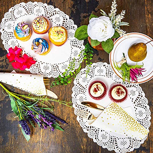 250 PCS Paper Doilies Lace Assorted Size Food Grade Modern Decorative Placemats Bulk Add Elegance to Crafts, Coffee, Cake, Desert, Table, Wedding, Tableware Decoration (Round Rectangle Oval White) | The Storepaperoomates Retail Market - Fast Affordable Shopping