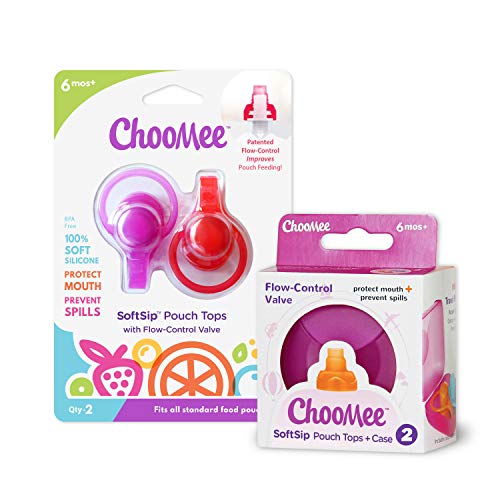 ChooMee SoftSip Food Pouch Tops | 4 Colors + Purple case | Prevent Spills and Protect Childs Mouth | The Storepaperoomates Retail Market - Fast Affordable Shopping