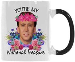SCSF You’re My National Treasure Morphing Coffee Mugs Heat Reveal Color Change Mug Christmas Mug For Men11 Ounces
