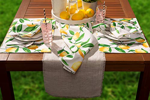 DII Lemon Bliss Outdoor Tabletop, Collection Stain Resistant & Waterproof, Table Runner, Table Runner, 14×72 | The Storepaperoomates Retail Market - Fast Affordable Shopping