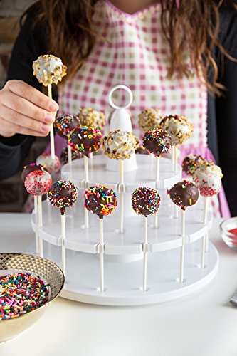 Bakelicious Cake Pop Stand, 24-Piece, White | The Storepaperoomates Retail Market - Fast Affordable Shopping