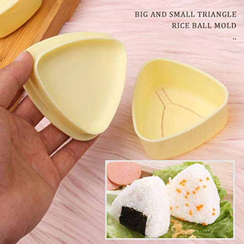 Triangle Onigiri Mold, Beige Triangle Sushi Mold ,Rice Ball Mold Maker Mold for Home DIY Lunch Boxed Meal and Children Bento | The Storepaperoomates Retail Market - Fast Affordable Shopping