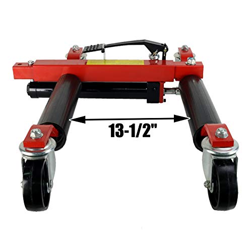 Dragway Tools (2) 12in. Hydraulic Wheel Dolly Vehicle Positioning Jack Lift Hoist with 1500 lb Capacity | The Storepaperoomates Retail Market - Fast Affordable Shopping