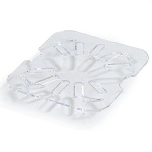 CFS Plastic Drain Shelf for 1/6 Size Food Pan Clear