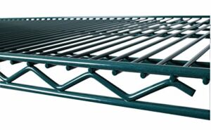 KPS Commercial Green Epoxy Coated Wire Shelving 18 x 36 (4 Shelves) – NSF