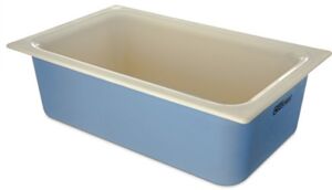 CFS CM1100C1402 Coldmaster CoolCheck 6″ Deep Full-Size Insulated Cold Food Pan, 15 Quart, Color Changing, White/Blue