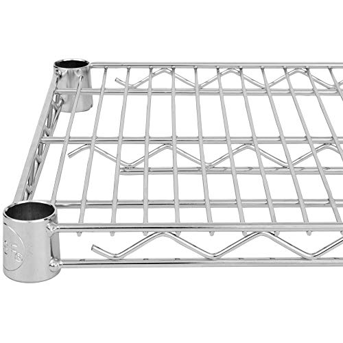 Commercial Chrome Wire Shelving 21 x 48 (2 Shelf Unit) 18″ Height | The Storepaperoomates Retail Market - Fast Affordable Shopping