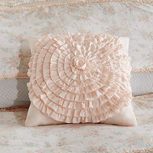 Madison Park 100% Cotton Comforter Set-Modern Cottage Design All Season Down Alternative Bedding, Matching Shams, Bedskirt, Decorative Pillows, Queen(90″x90″), Coral 9 Piece | The Storepaperoomates Retail Market - Fast Affordable Shopping