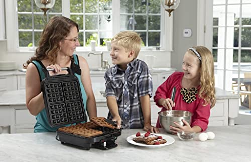 Cuisinart WAF-150 4-Slice Belgian Classic Waffle Maker, Square, Stainless Steel/Black | The Storepaperoomates Retail Market - Fast Affordable Shopping