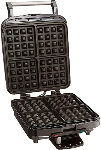 Cuisinart WAF-150 4-Slice Belgian Classic Waffle Maker, Square, Stainless Steel/Black | The Storepaperoomates Retail Market - Fast Affordable Shopping