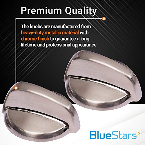 Heavy Duty WB03T10325 Range Metal Knob Replacement Part by BlueStars – Exact Fit for General Electric Ranges – Replaces 2691864 AP5690210 PS3510510 – Pack of 2 | The Storepaperoomates Retail Market - Fast Affordable Shopping
