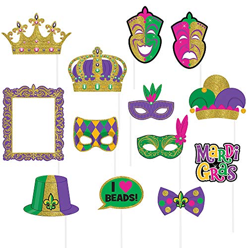 Amscan 399406 Mardi Gras Photo Prop Kit, One Size, Multicolor | The Storepaperoomates Retail Market - Fast Affordable Shopping