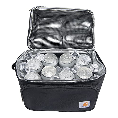 Carhartt Deluxe Dual Compartment Insulated Lunch Cooler Bag, Black | The Storepaperoomates Retail Market - Fast Affordable Shopping
