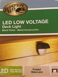Hampton Bay Low-Volt Black Outdoor Integrated LED Surface Mount Light 1001488968