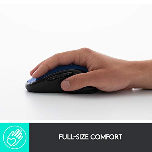 Logitech M510 Wireless Computer Mouse – Comfortable Shape with USB Unifying Receiver, with Back/Forward Buttons and Side-to-Side Scrolling, Blue | The Storepaperoomates Retail Market - Fast Affordable Shopping
