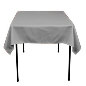 Square Polyester Tablecloth 42×42 Inches (GRAY) By Runner Linens Factory