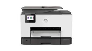 HP OfficeJet Pro 9025 All-in-One Wireless Printer, Single-pass (Automatic) Document Feeder & Two Paper Trays, Smart Home Office Productivity, Instant Ink, Works with Alexa (1MR66A)