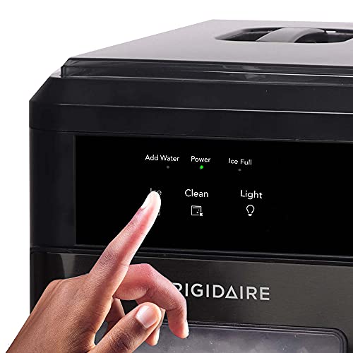 Frigidaire EFIC237 Countertop Crunchy Chewable Nugget Ice Maker, 44lbs per day, Auto Self Cleaning, Black Stainless | The Storepaperoomates Retail Market - Fast Affordable Shopping