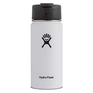 Hydro Flask Travel Coffee Flask – 16 oz, White