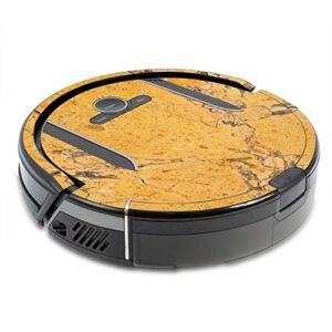 MightySkins Skin Compatible with Shark Ion Robot R85 Vacuum Minimal Cover – Saffron Marble | Protective, Durable, and Unique Vinyl wrap Cover | Easy to Apply, Remove | Made in The USA