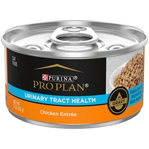 Purina Pro Plan Urinary Tract Cat Food Gravy, Urinary Tract Health Chicken Entree – (24) 3 oz. Pull-Top Cans