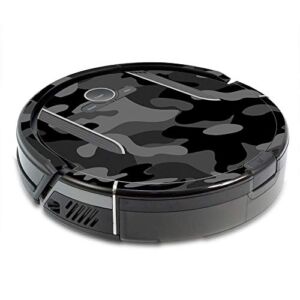 MightySkins Skin Compatible with Shark Ion Robot R85 Vacuum Minimum Coverage – Black Camo | Protective, Durable, and Unique Vinyl wrap Cover | Easy to Apply, Remove | Made in The USA